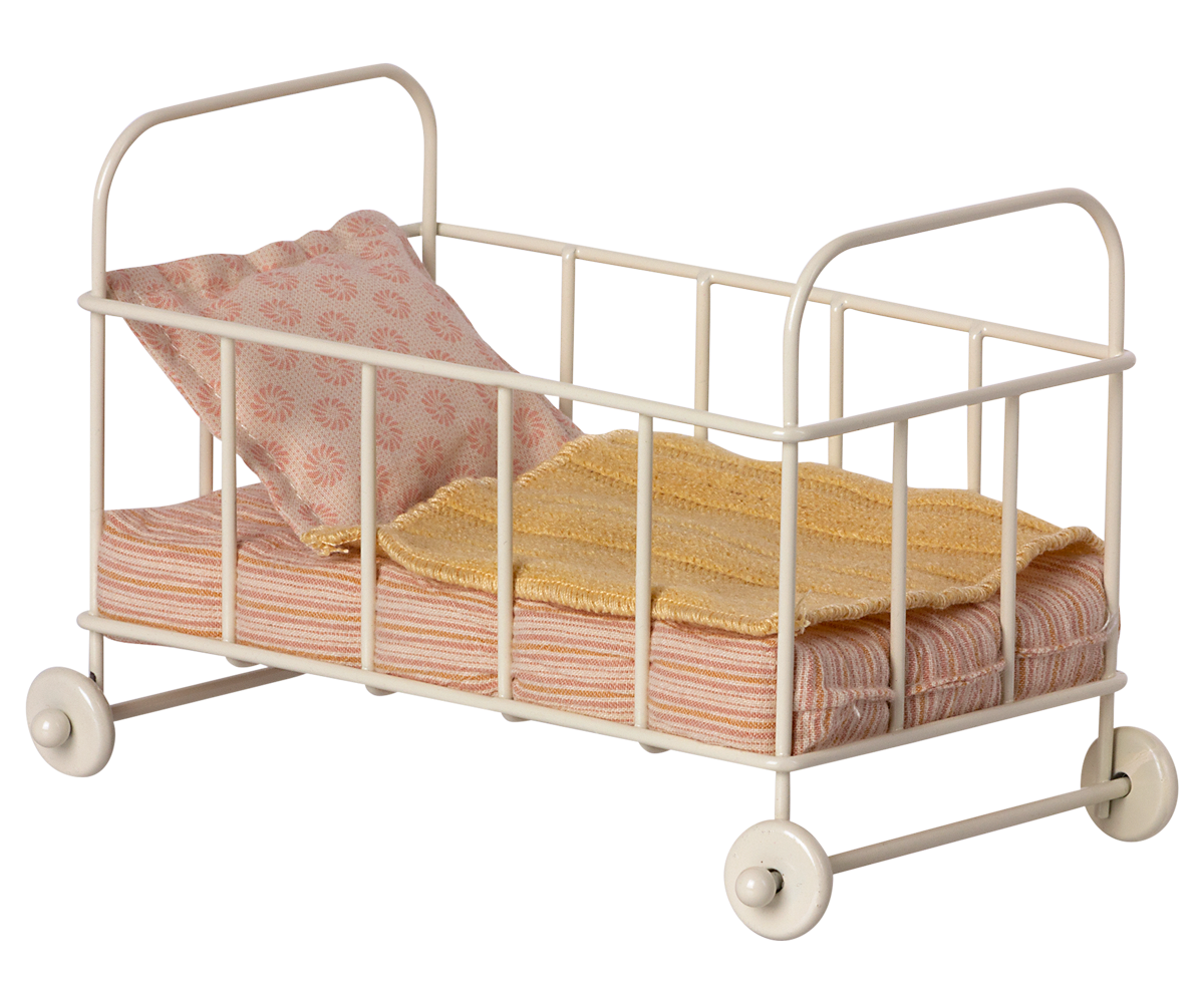 Miniatur Gitterbett Baby Maus Hase Maileg