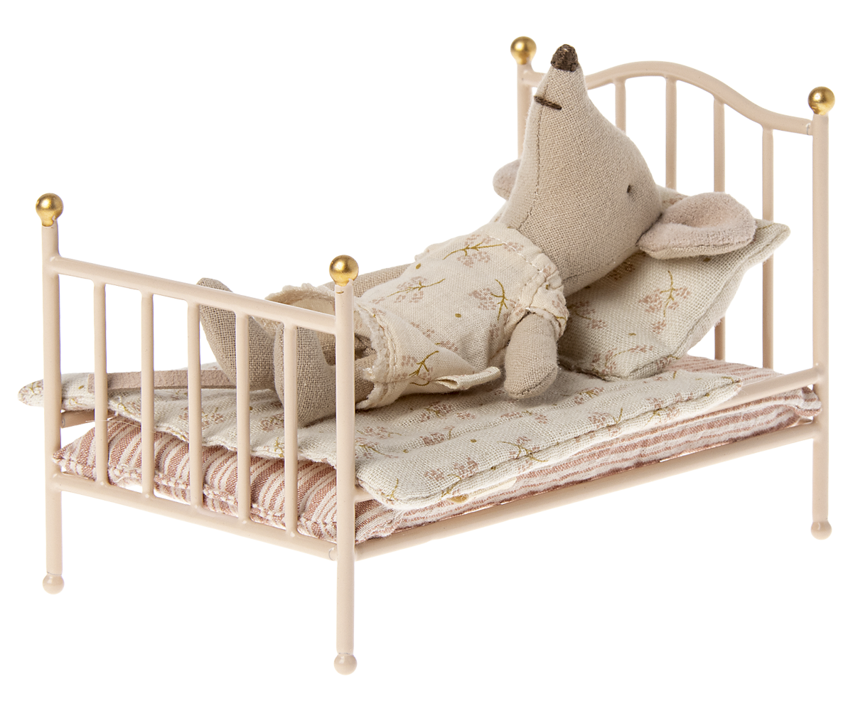 Vintage Bett Maus rose Maileg