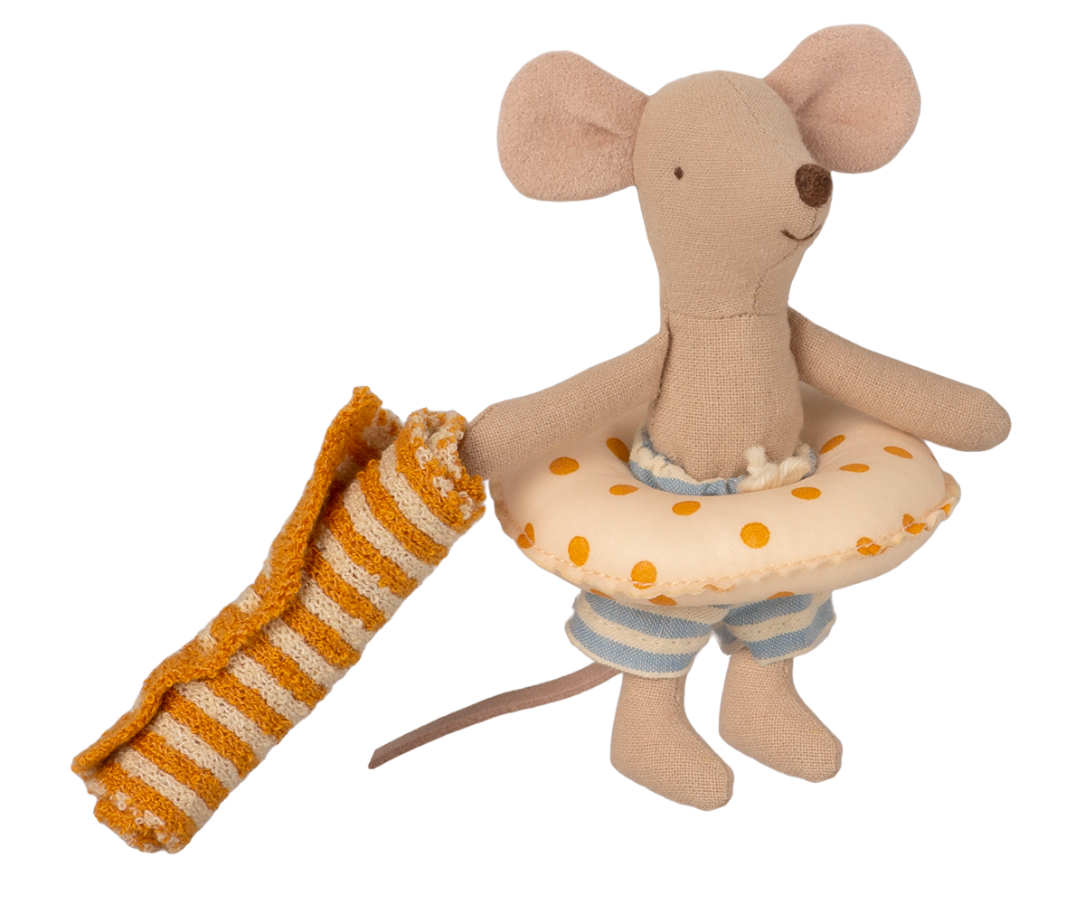 Strandmaus Kleiner Bruder mit Strandkabine