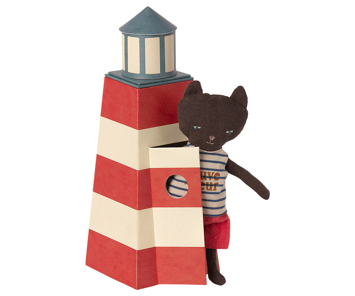 Katze mit Leuchtturm Maileg