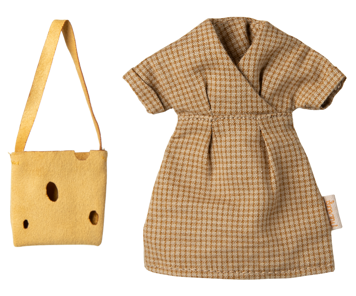 Kleid und Tasche Zubehör Mama Maus Maileg