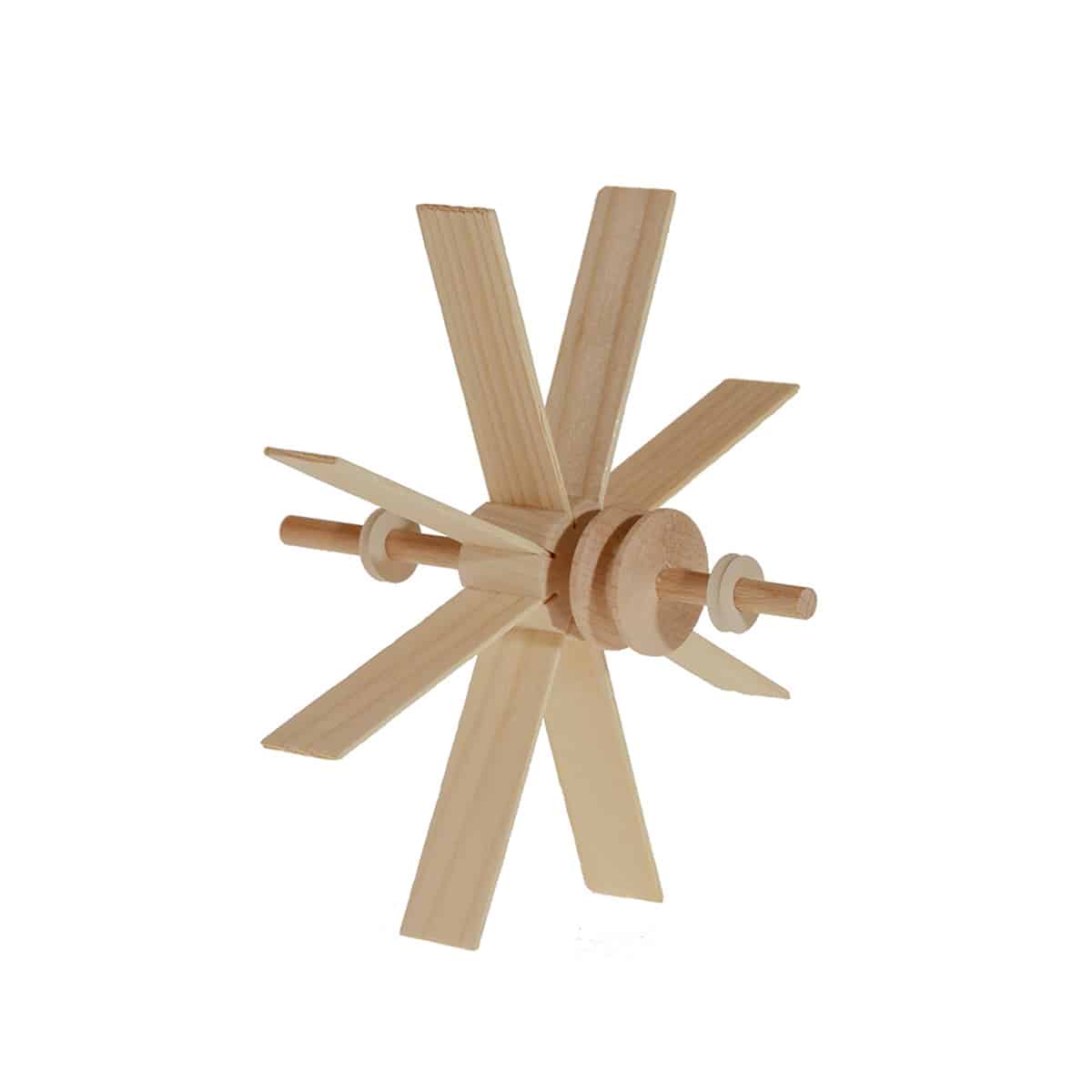 Kleines Wasserrad aus Holz Bausatz
