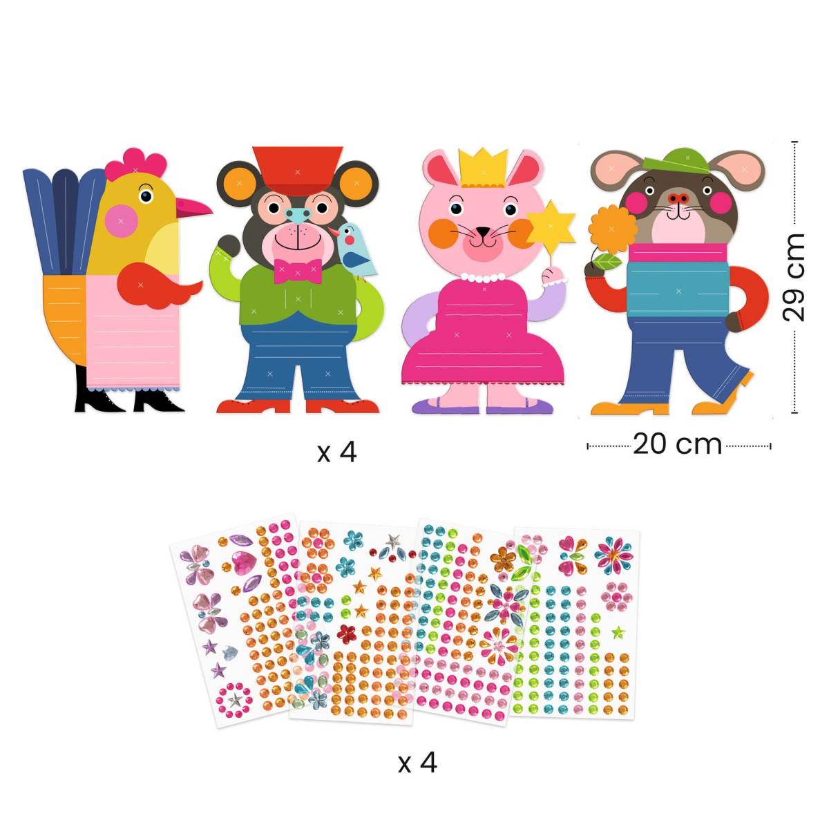 Glitzer Sticker Kleben Bastel Set von Djeco