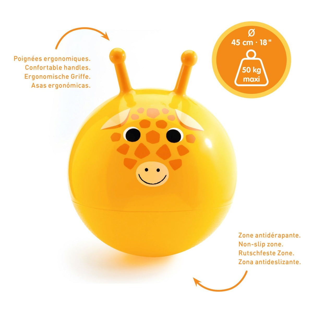 Hüpfball Giraffe von Djeco