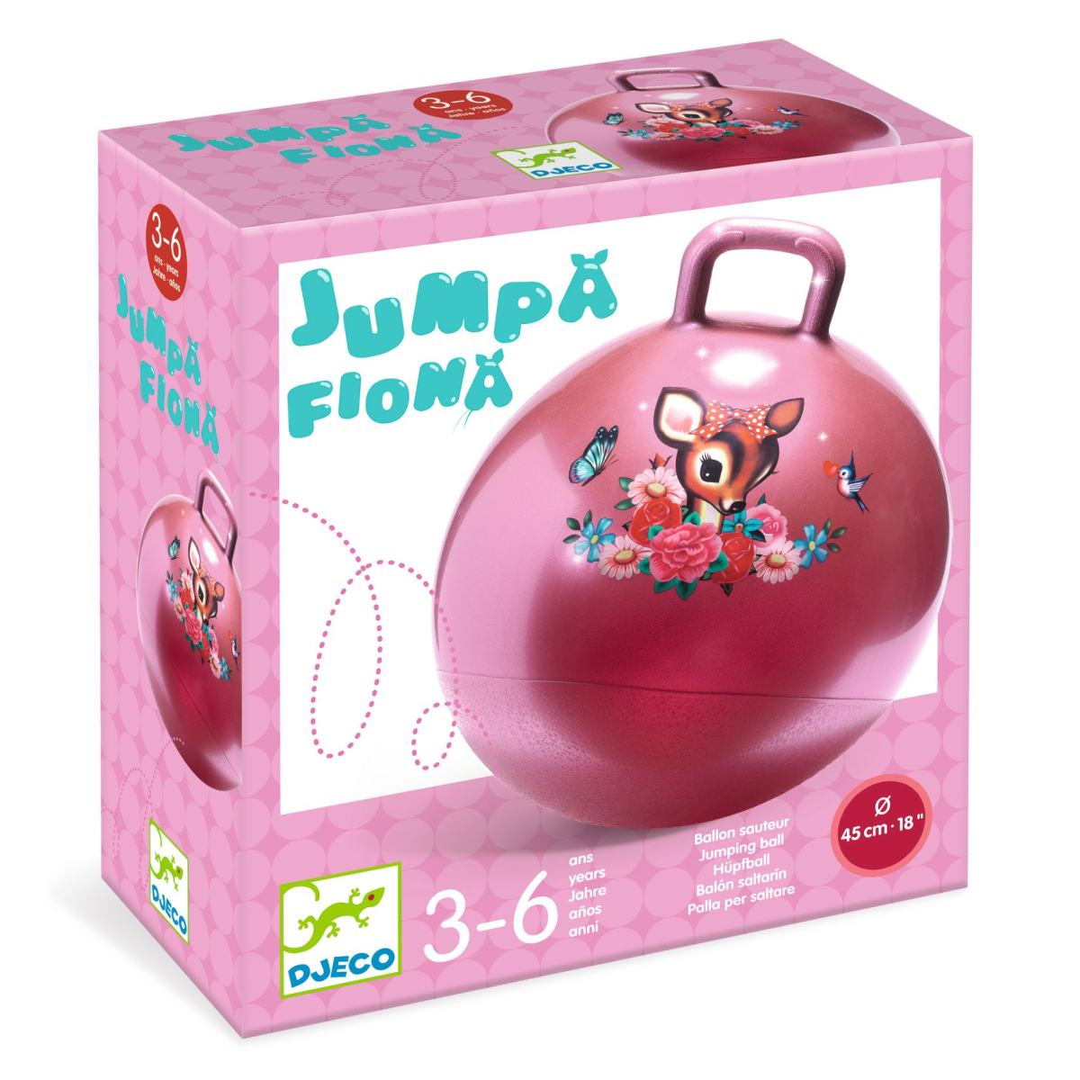 Hüpfball Glitzer Reh von Djeco