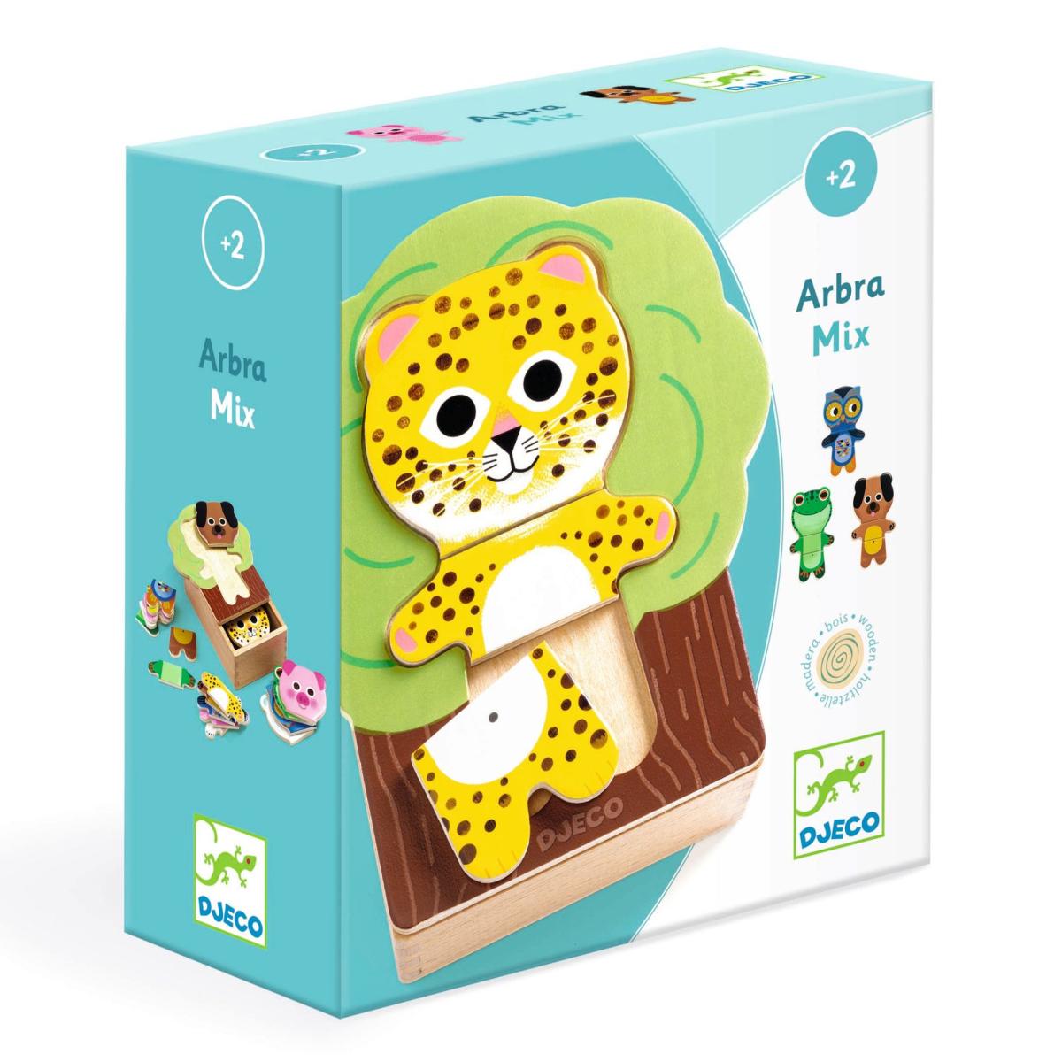 Puzzlebox mit Tieren aus Holz von Djeco