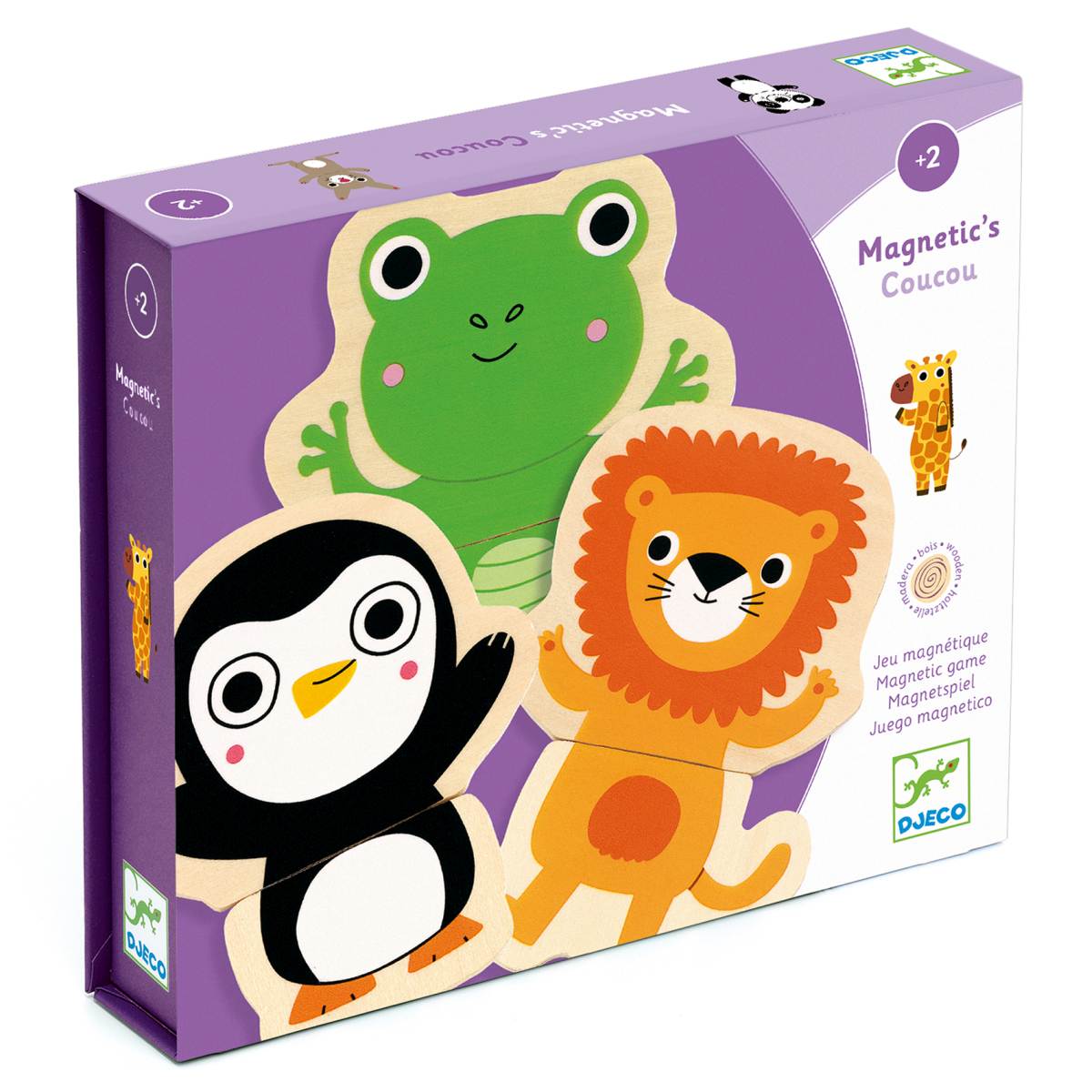 Holzmagnete Magnetspiel Tierpuzzle von Djeco