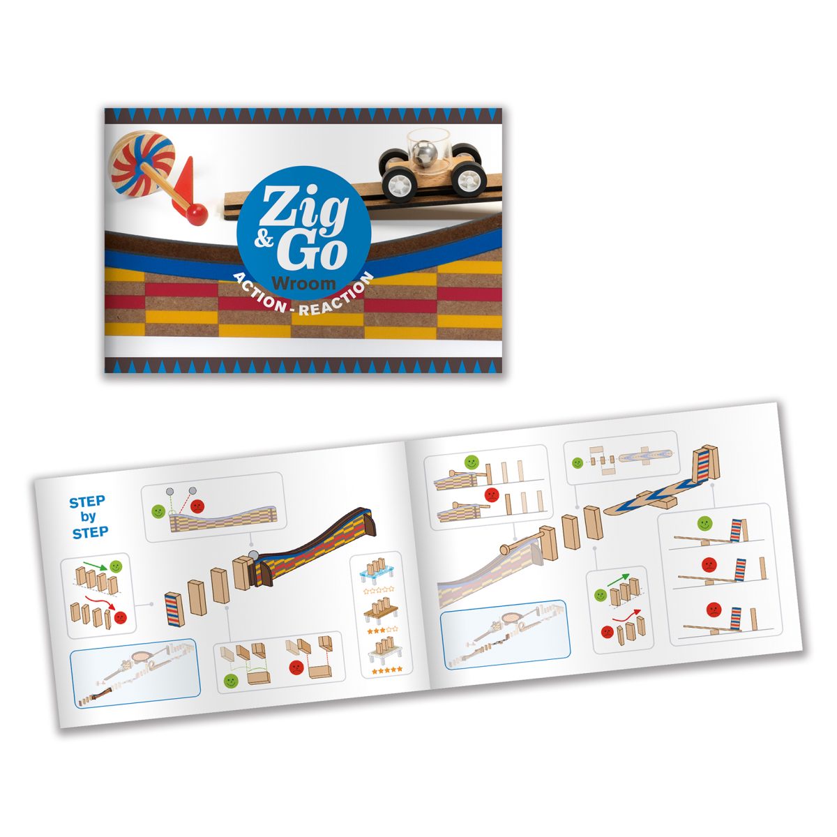 Zig & Go Kugelbahn Bausatz aus Holz mit 43Teilen von Djeco