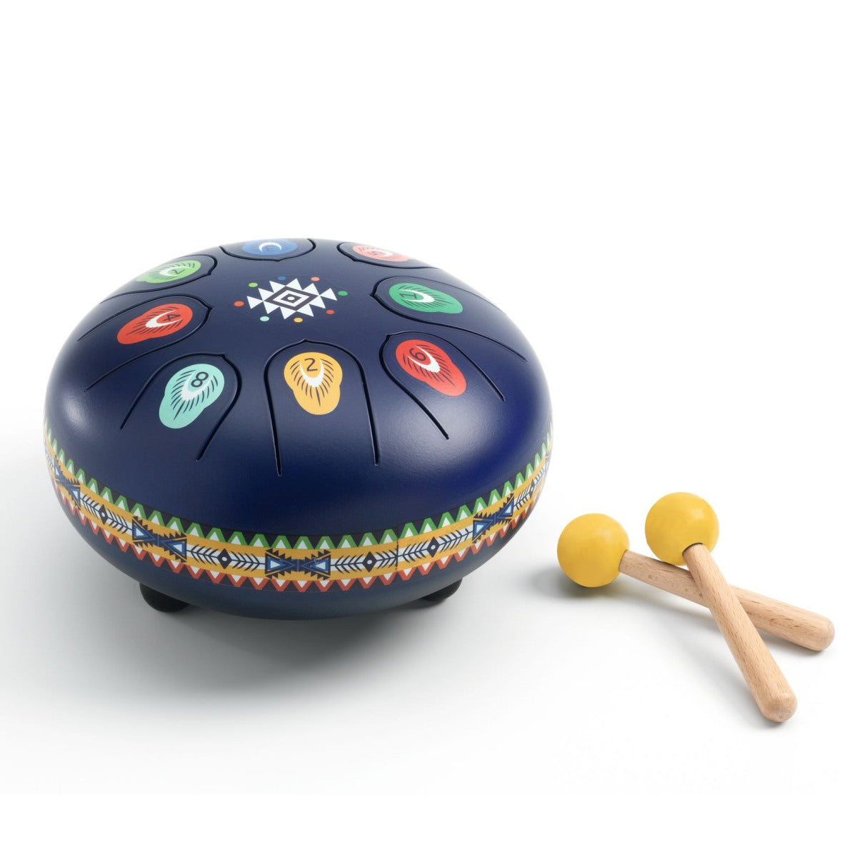 Bunte Trommel aus Stahl von Djeco