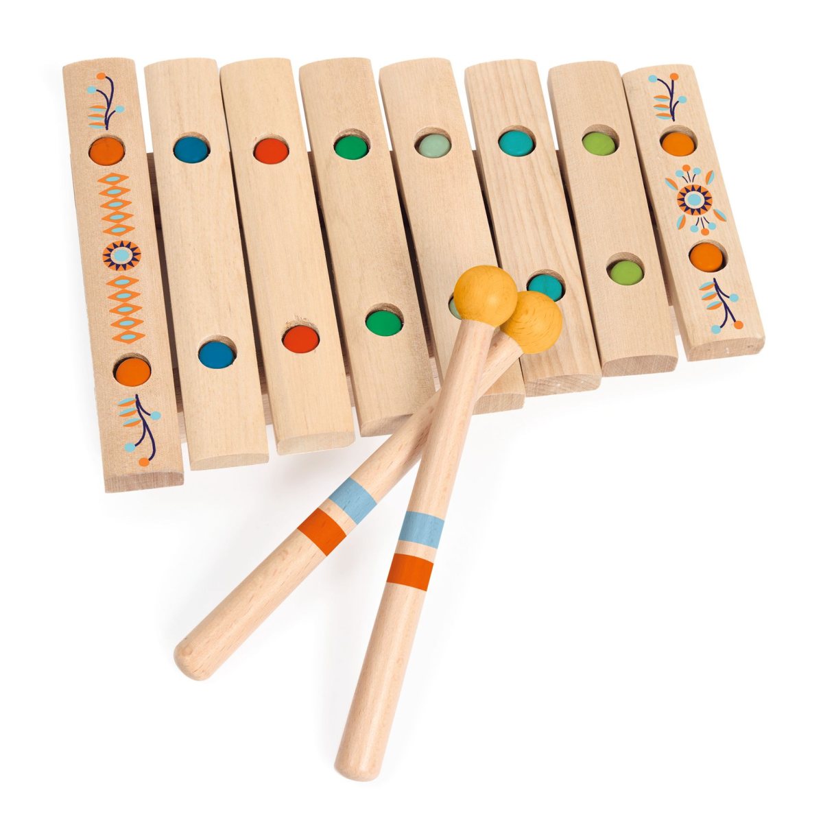 Xylophon mit 8 Tönen aus Holz von Djeco