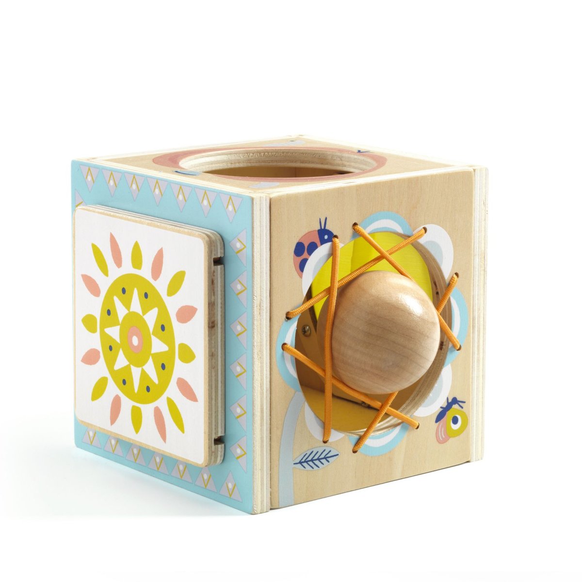 Baby Aktivbox mit großer Kugel aus Holz von Djeco