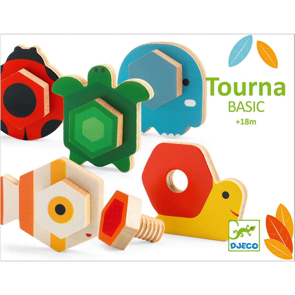 Schraubspiel Tiere aus Holz von Djeco