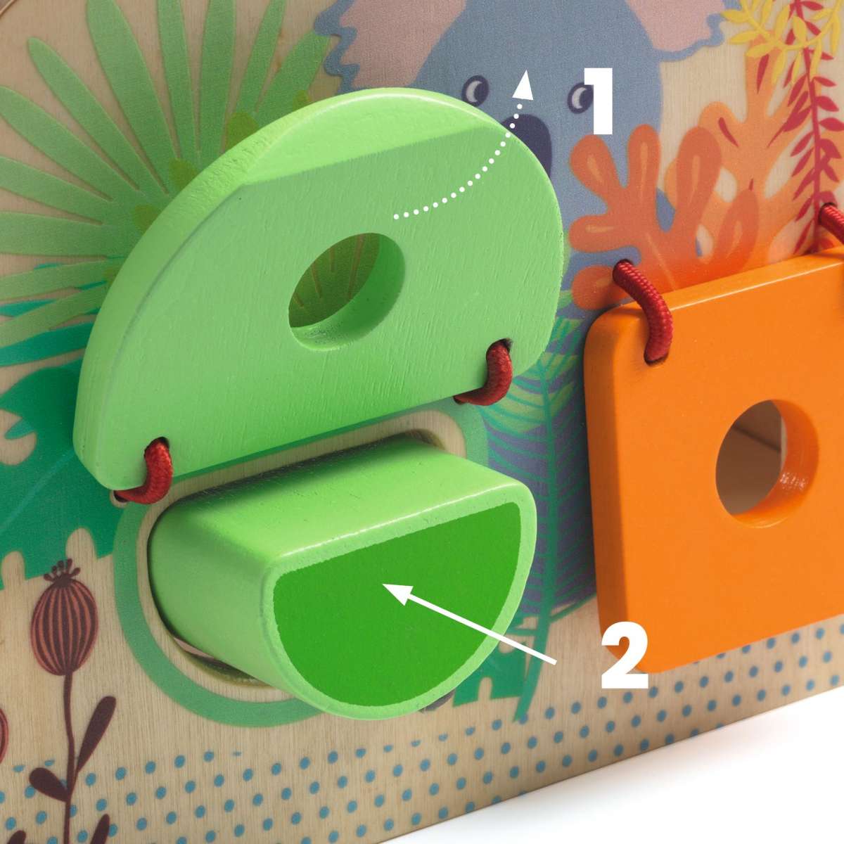 Geometrische Formenbox Steckspiel aus Holz von Djeco