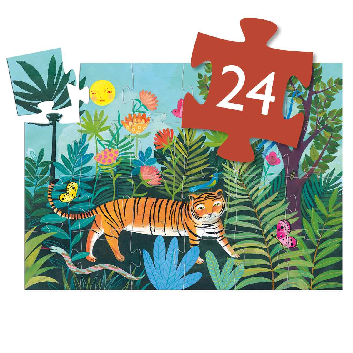 Puzzle Tiger 24 Teile in Tiger-Box