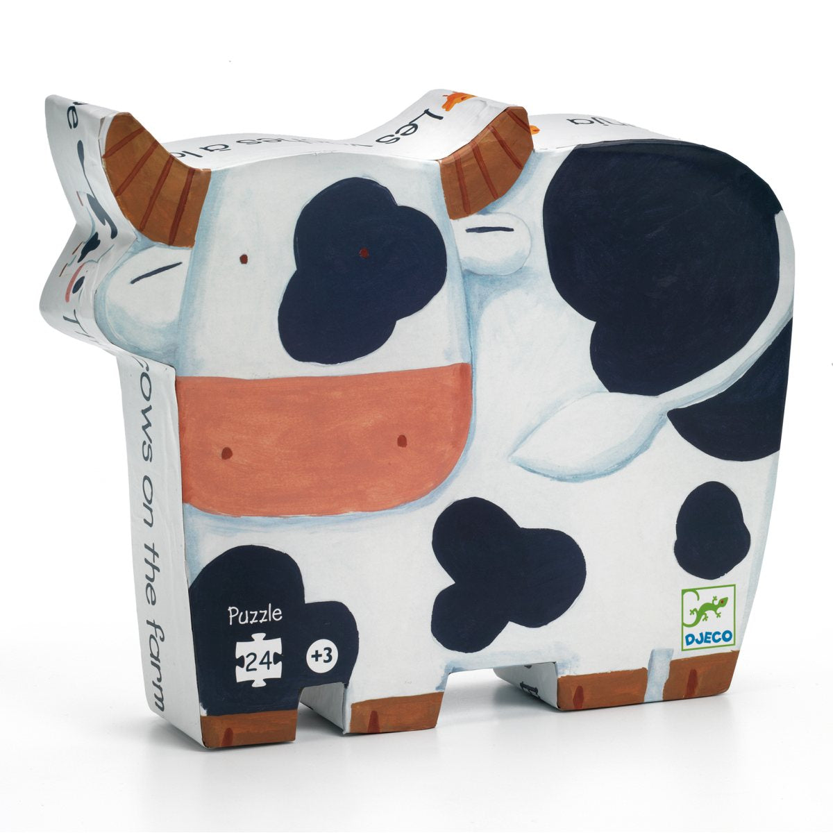 Puzzle Bauernhof 24 Teile in Kuh-Box