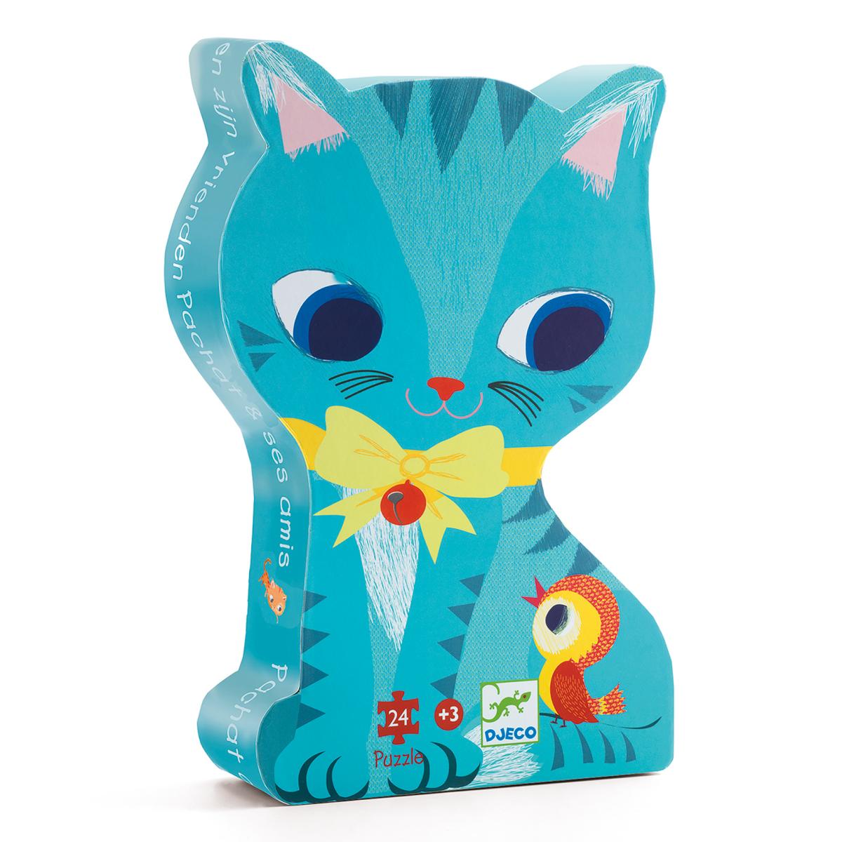 Puzzle Katzen mit 24Teilen in Katzen-Box
