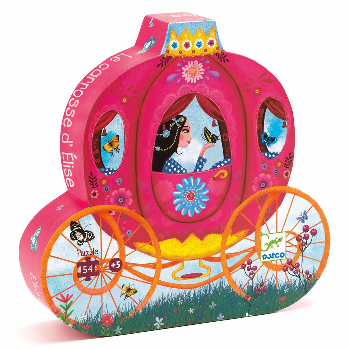 Puzzle Prinzessin in der Kutsche 54 Teile