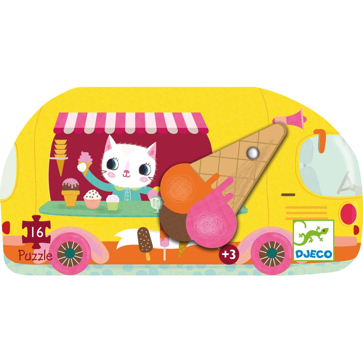 Puzzle Eiswagen 16 Teile