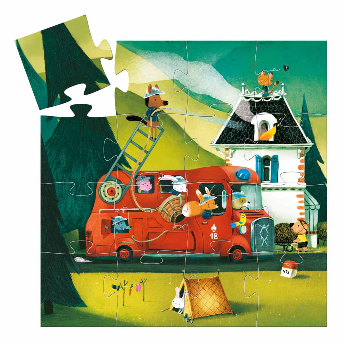 Puzzle Feuerwehr 16 Teile