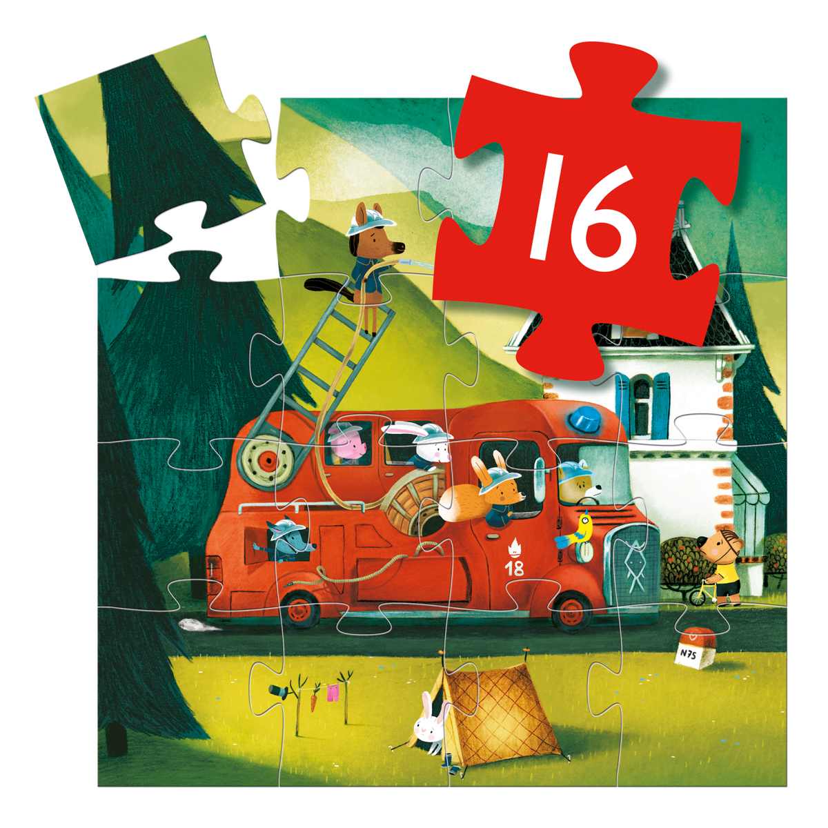 Puzzle Feuerwehr 16 Teile