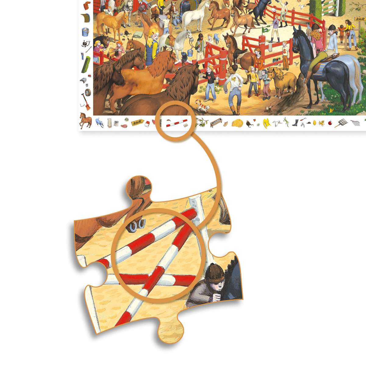 Wimmelpuzzle Pferde 200 Teile