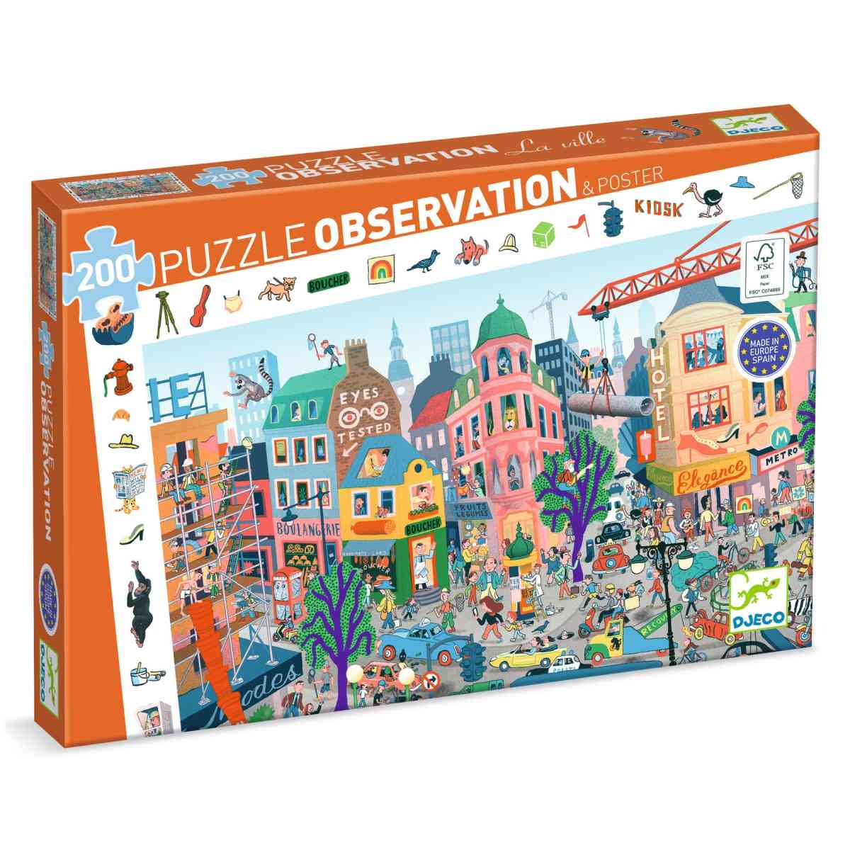 Wimmelpuzzle In der Stadt 200 Teile