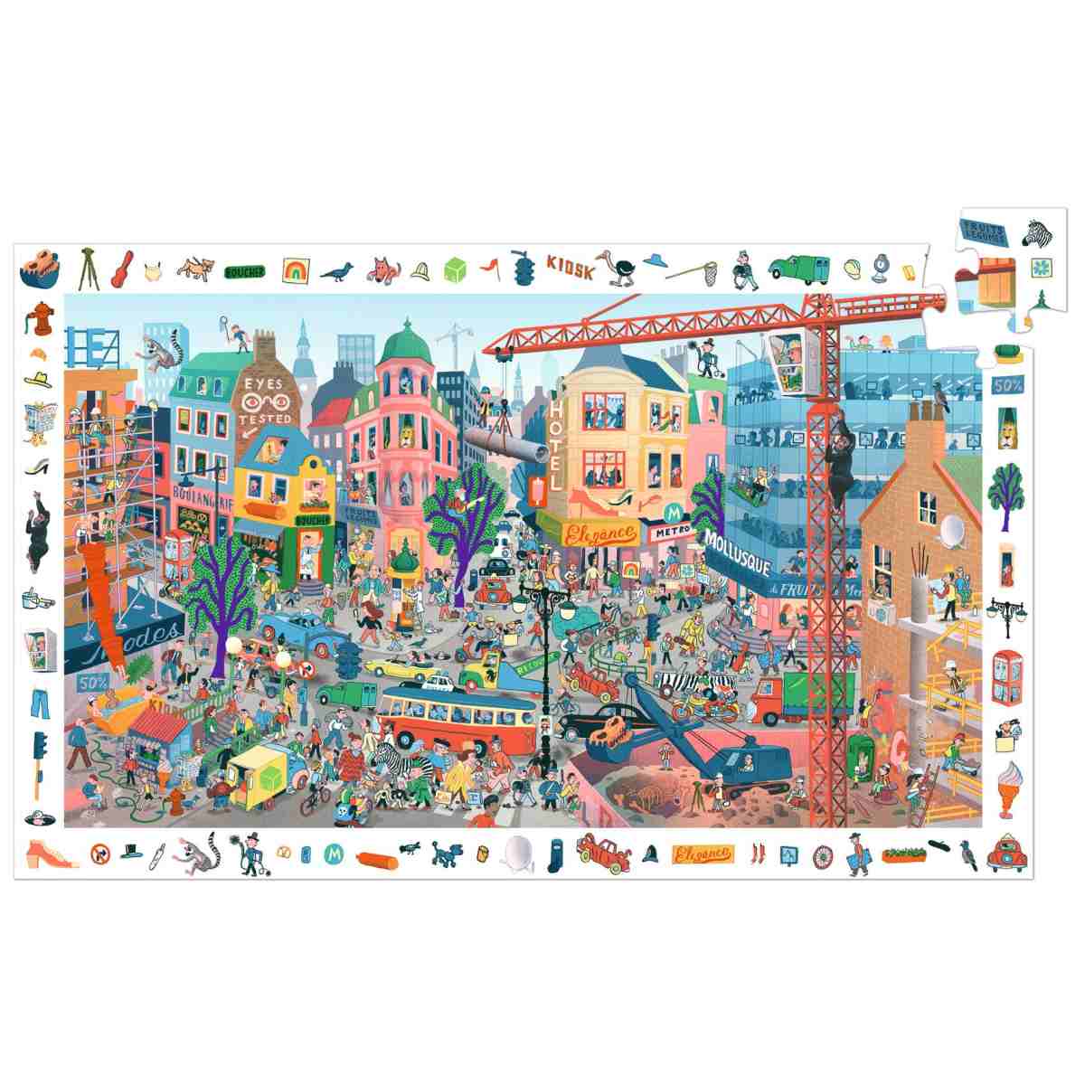 Wimmelpuzzle In der Stadt 200 Teile