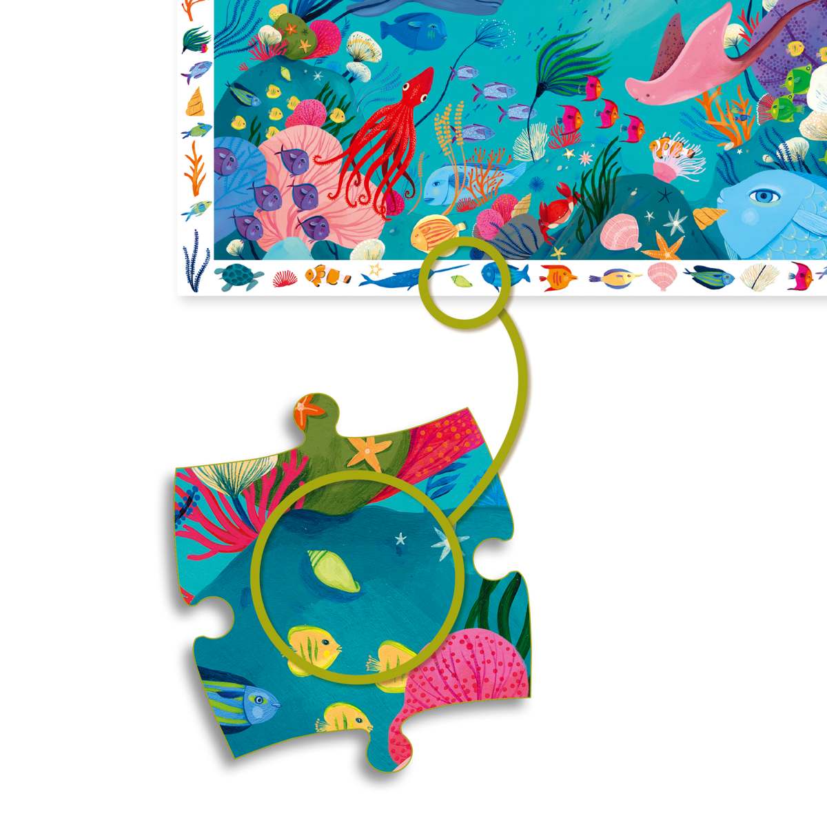 Wimmelpuzzel Unter Wasserwelt 54 Teile