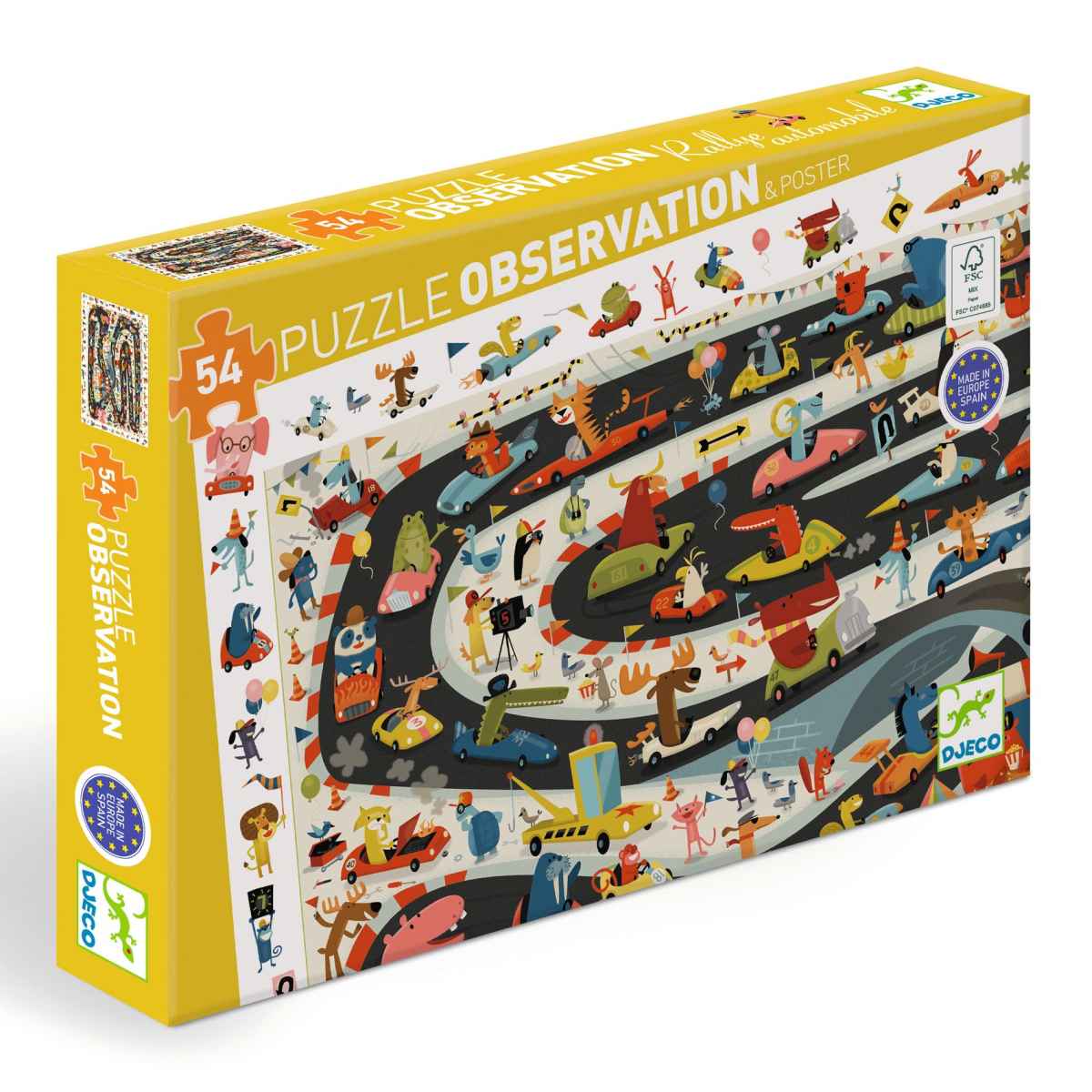 Wimmelpuzzle Autorennen 54 Teile