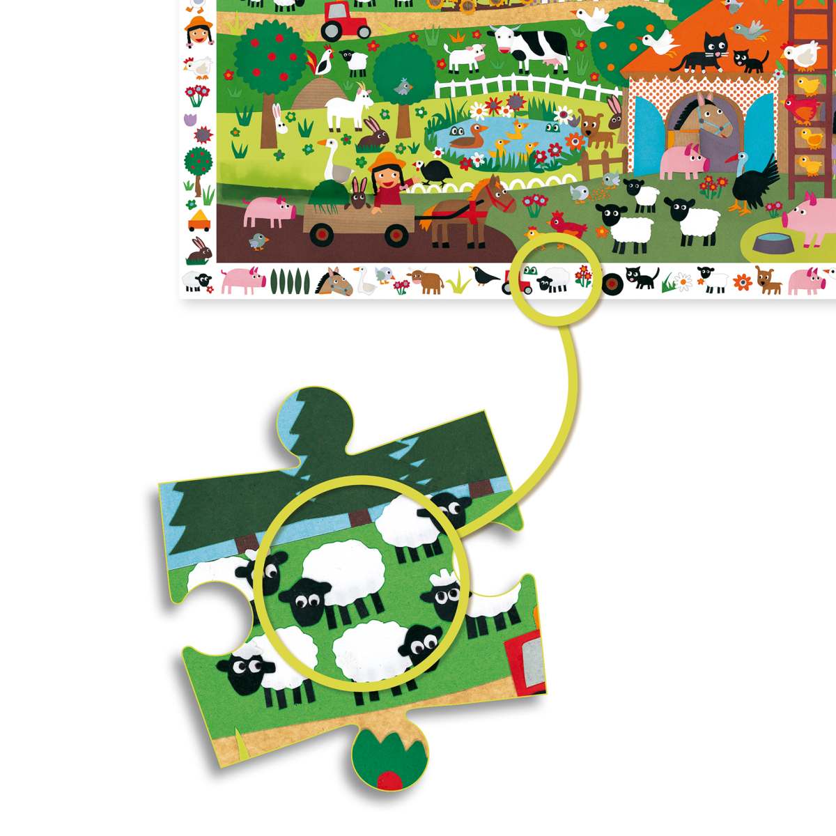Wimmelpuzzle Bauernhof 35 Teile