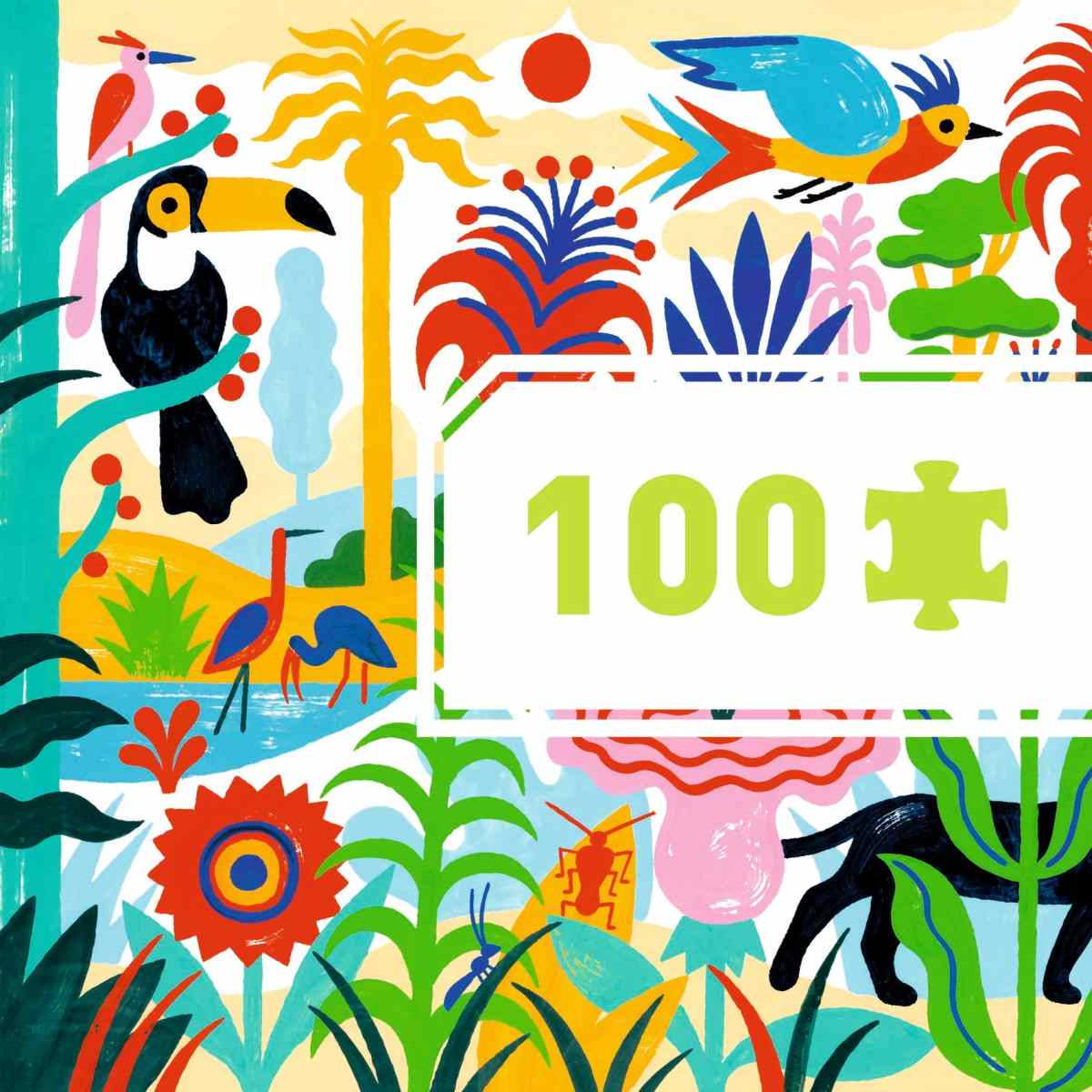 Puzzle Dschungel 100 Teile