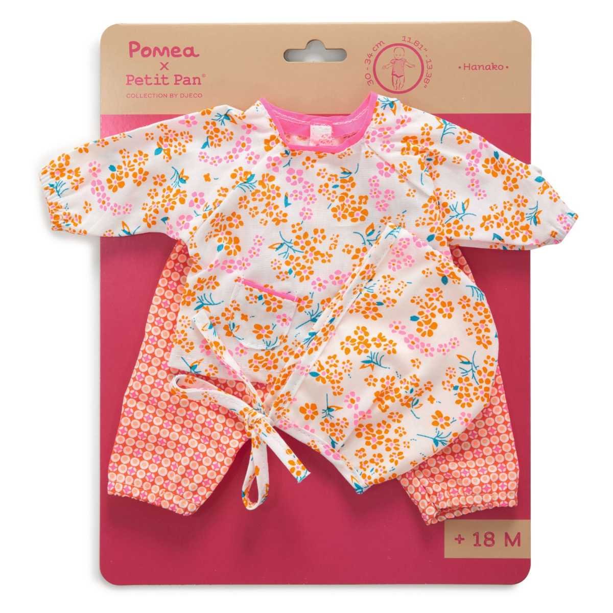 Puppenkleidung Set aus Hose Bluse und Mütze