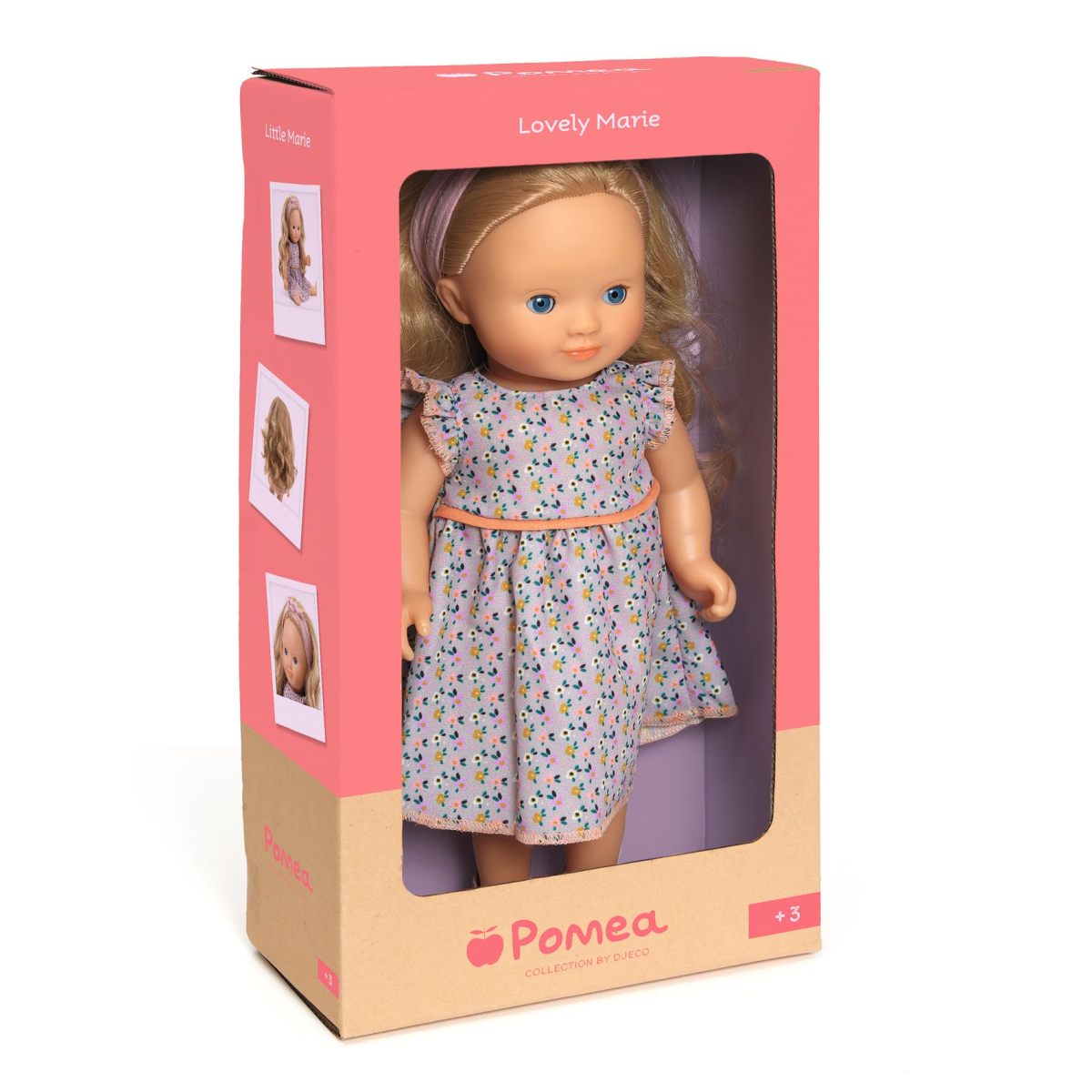 Puppe 32cm mit langen blonden Haaren