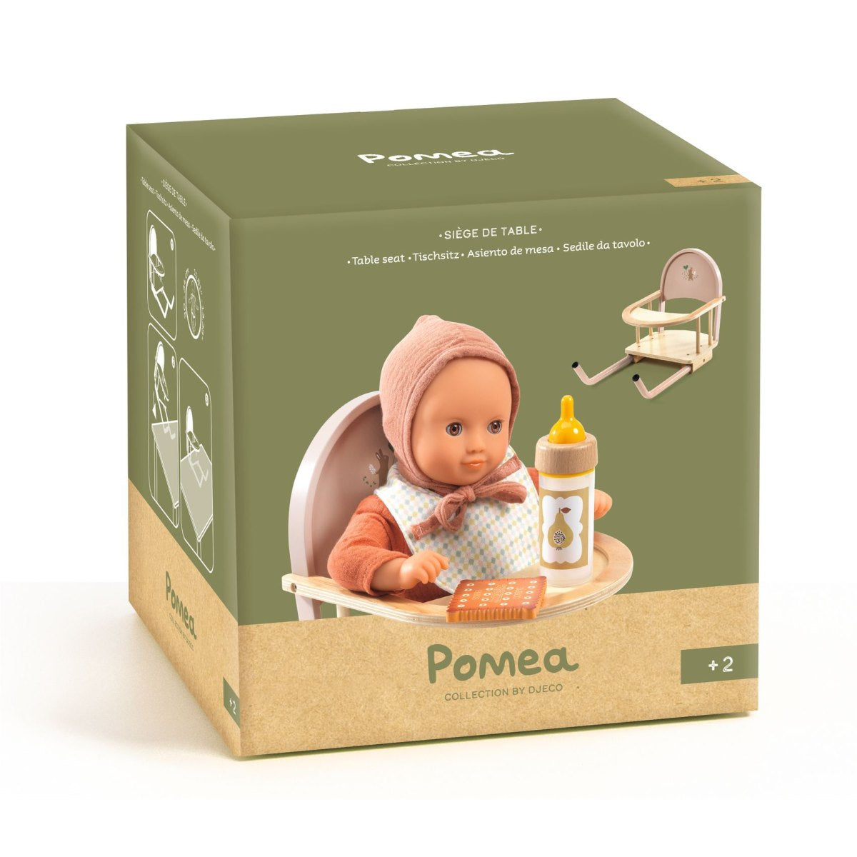 Tischsitz für Puppen aus Holz von Djeco