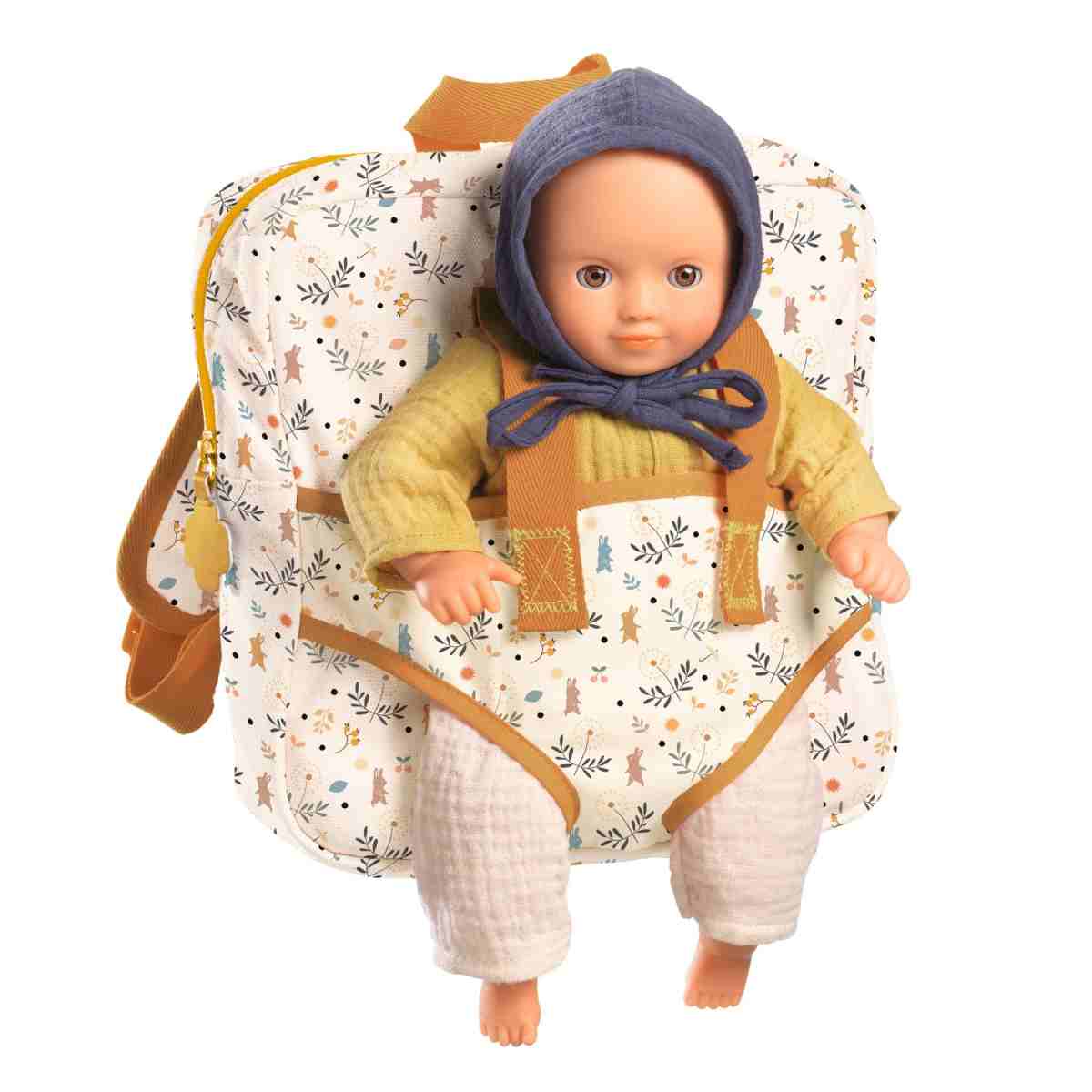 Rucksack mit Puppentrage von Djeco