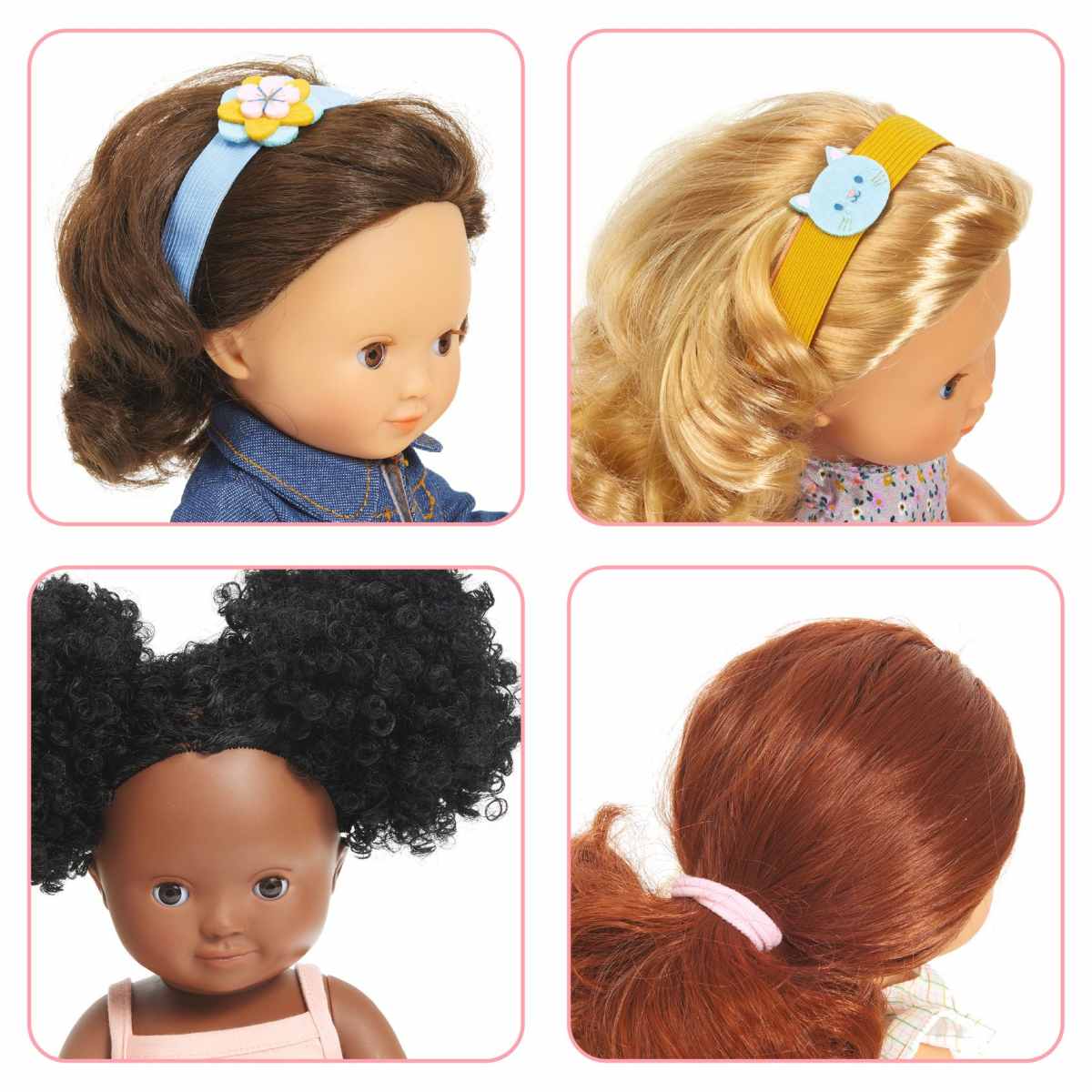 Frisuren Set für die Puppe