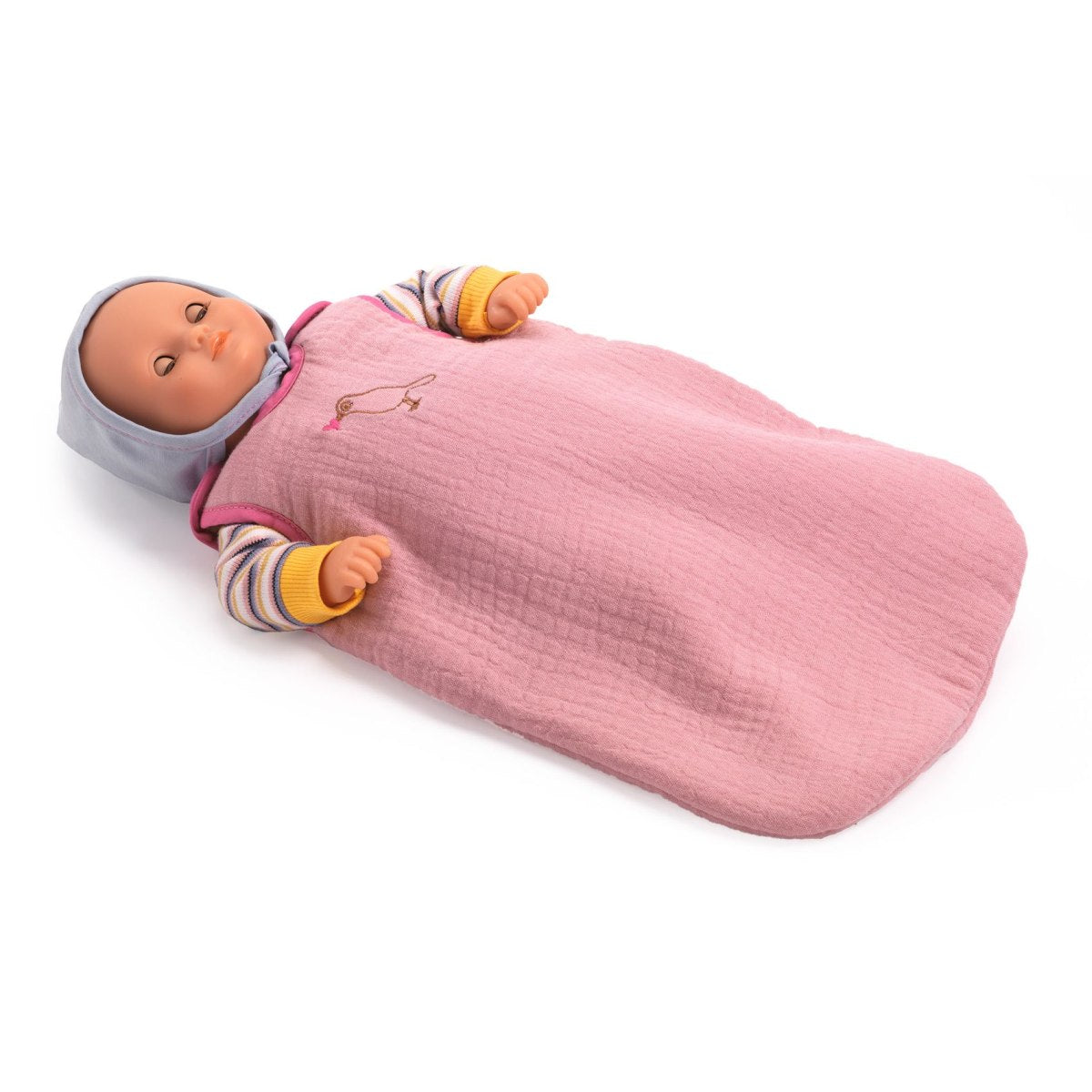 Schlafsack für Puppen rosa