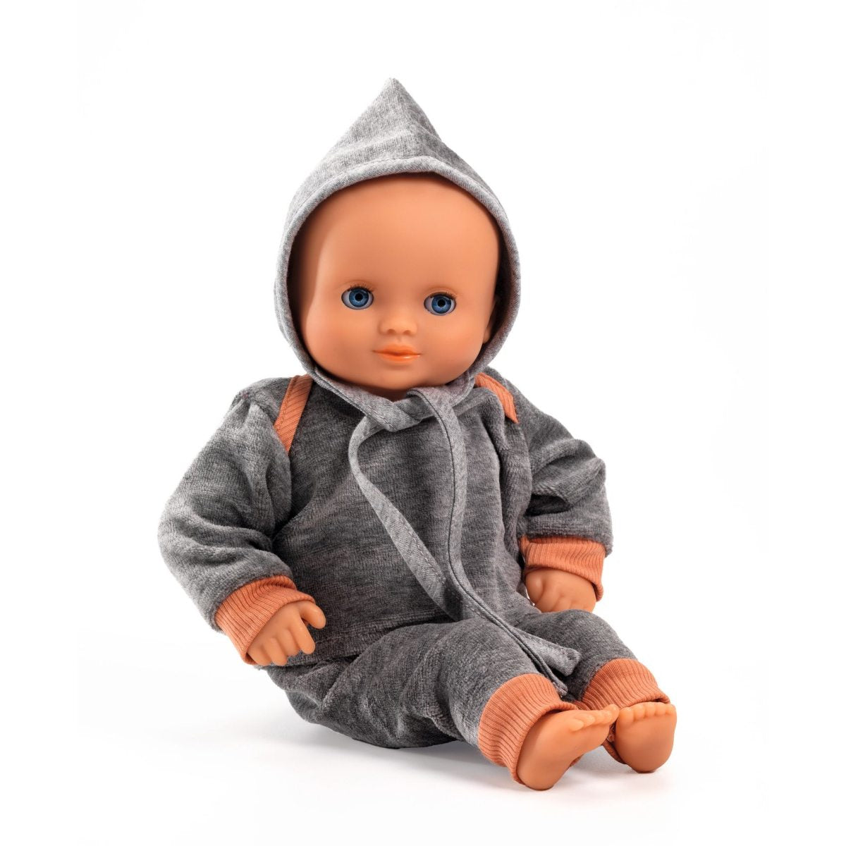 Puppenkleidung Set aus Hose Sweatshirt und Mütze