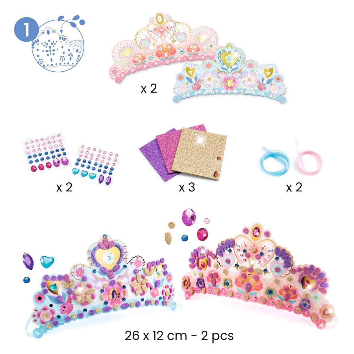 Grosses Bastel Set Feen und Glitzer von Djeco