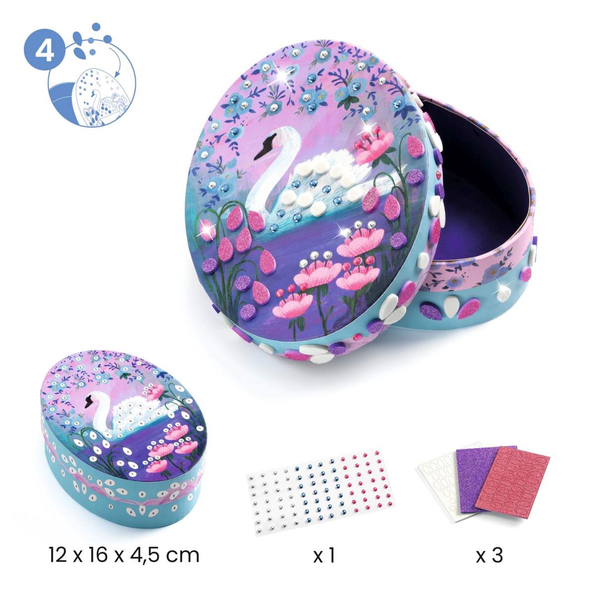 Grosses Bastel Set Feen und Glitzer von Djeco