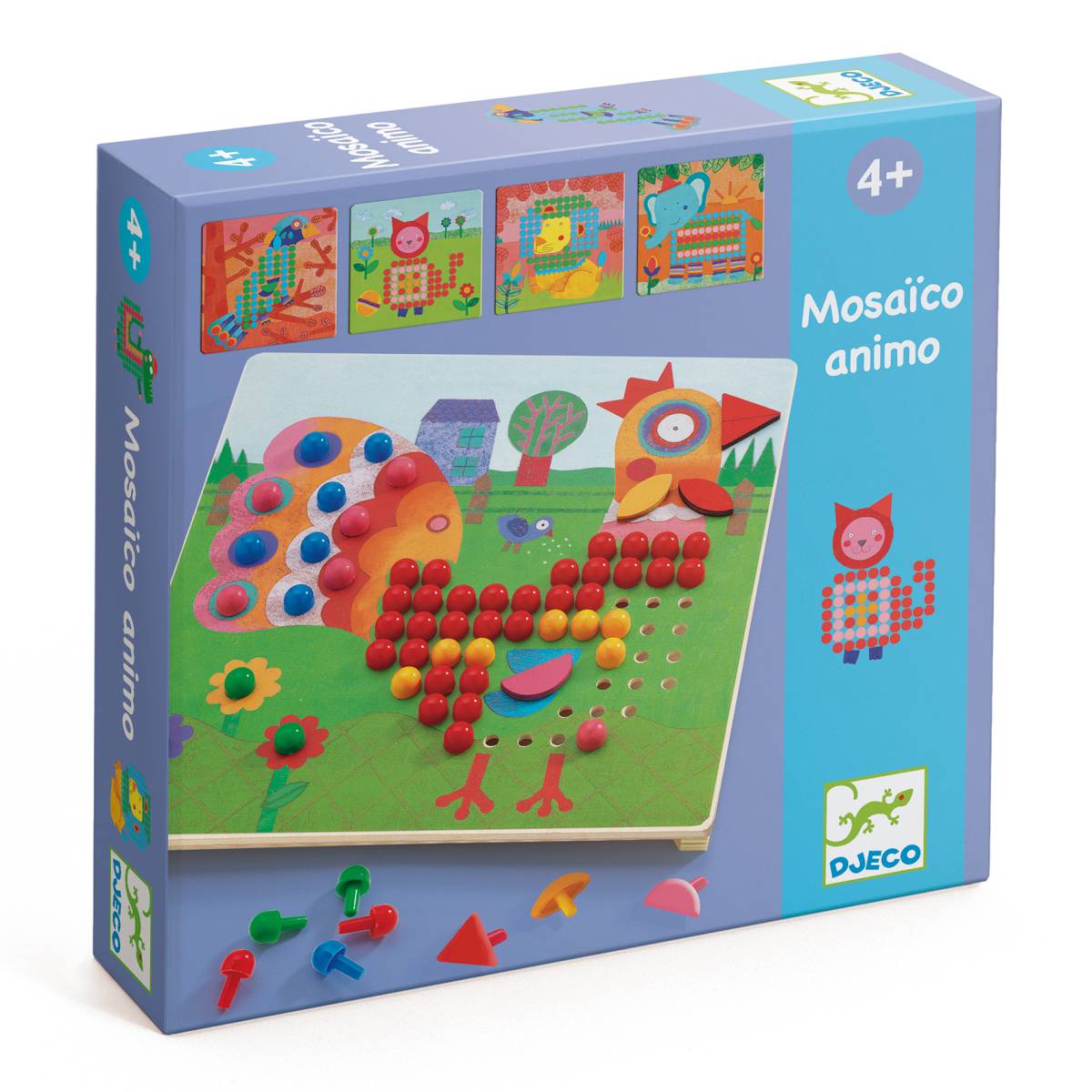 Mosaikspiel Steckpuzzle Tiere von Djeco