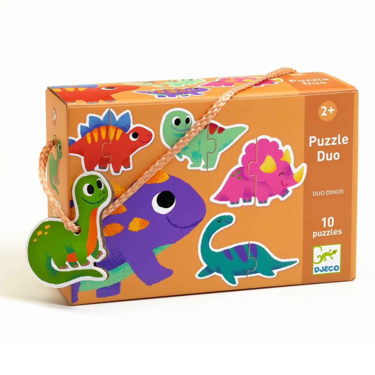 Duo Puzzle Dinosaurier Lernpuzzle von Djeco