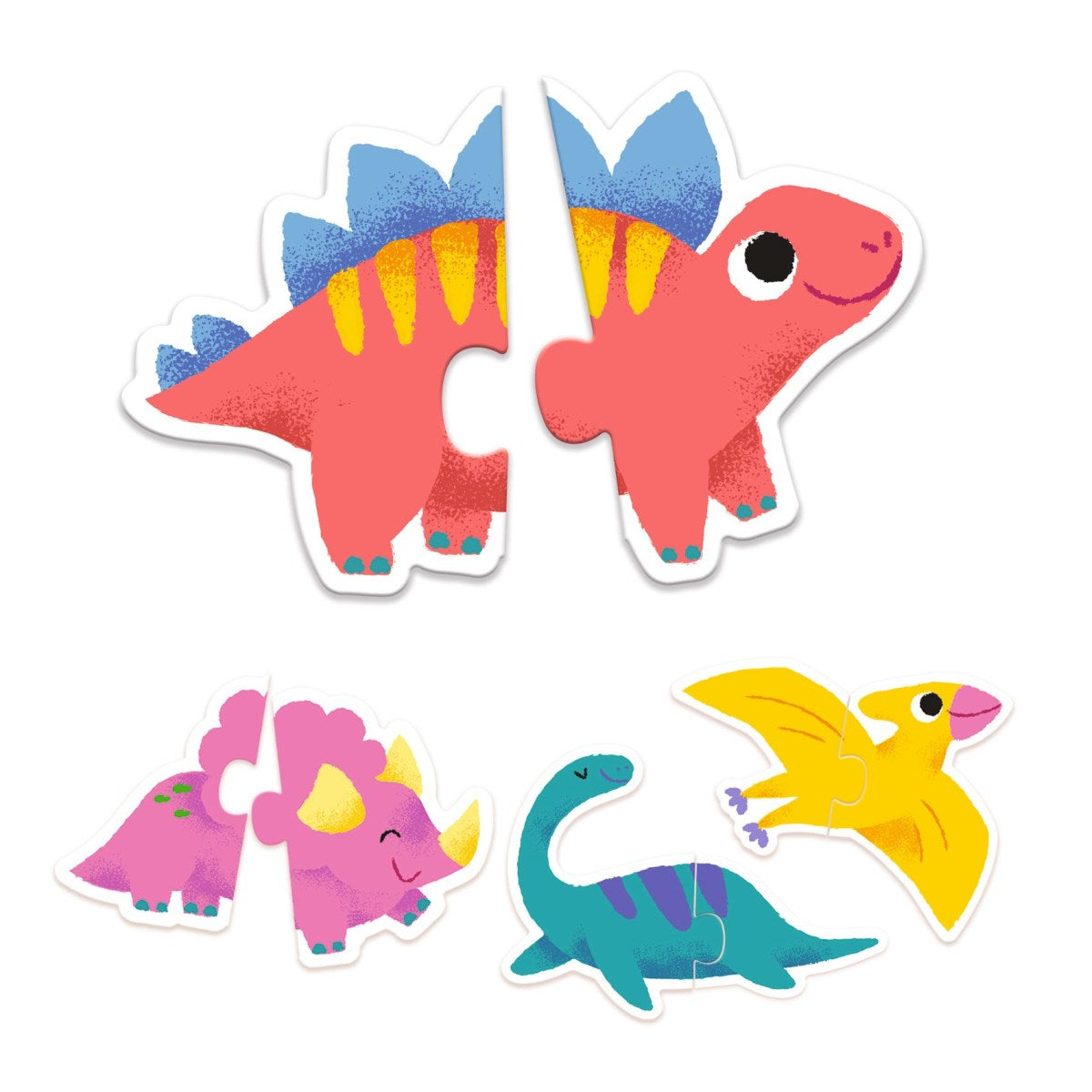 Duo Puzzle Dinosaurier Lernpuzzle von Djeco