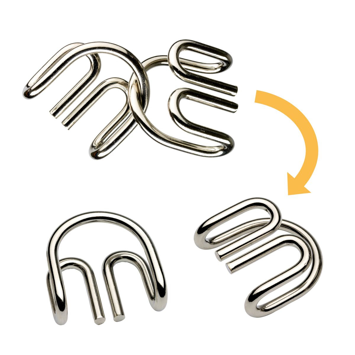 6 Knobelspiele aus Metall von Djeco