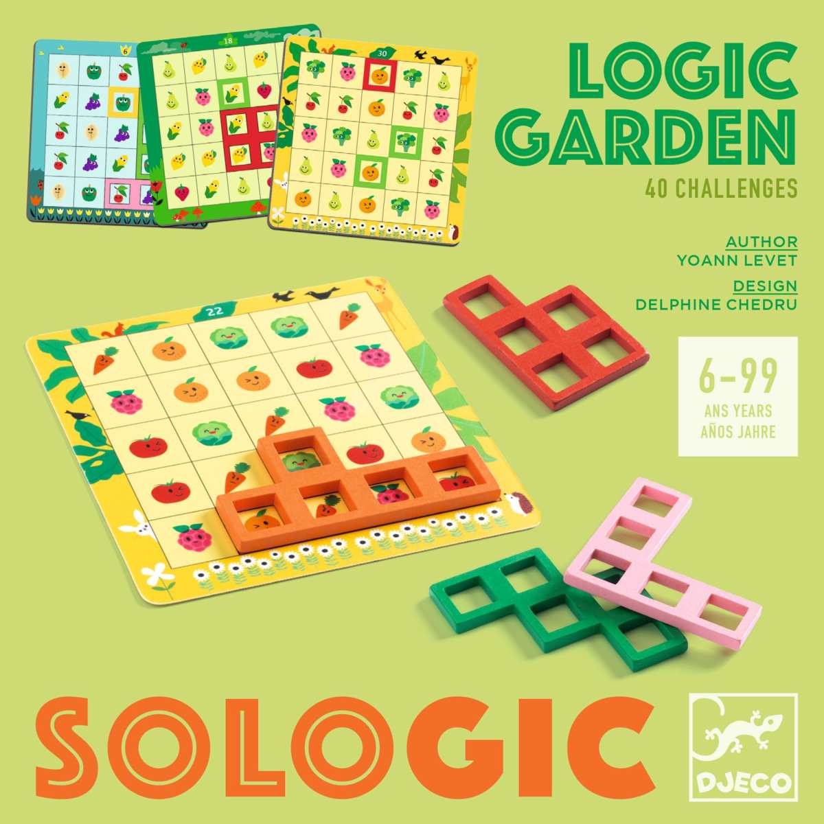 Logikspiel Obst und Gemüse im Taschenformat von Djeco