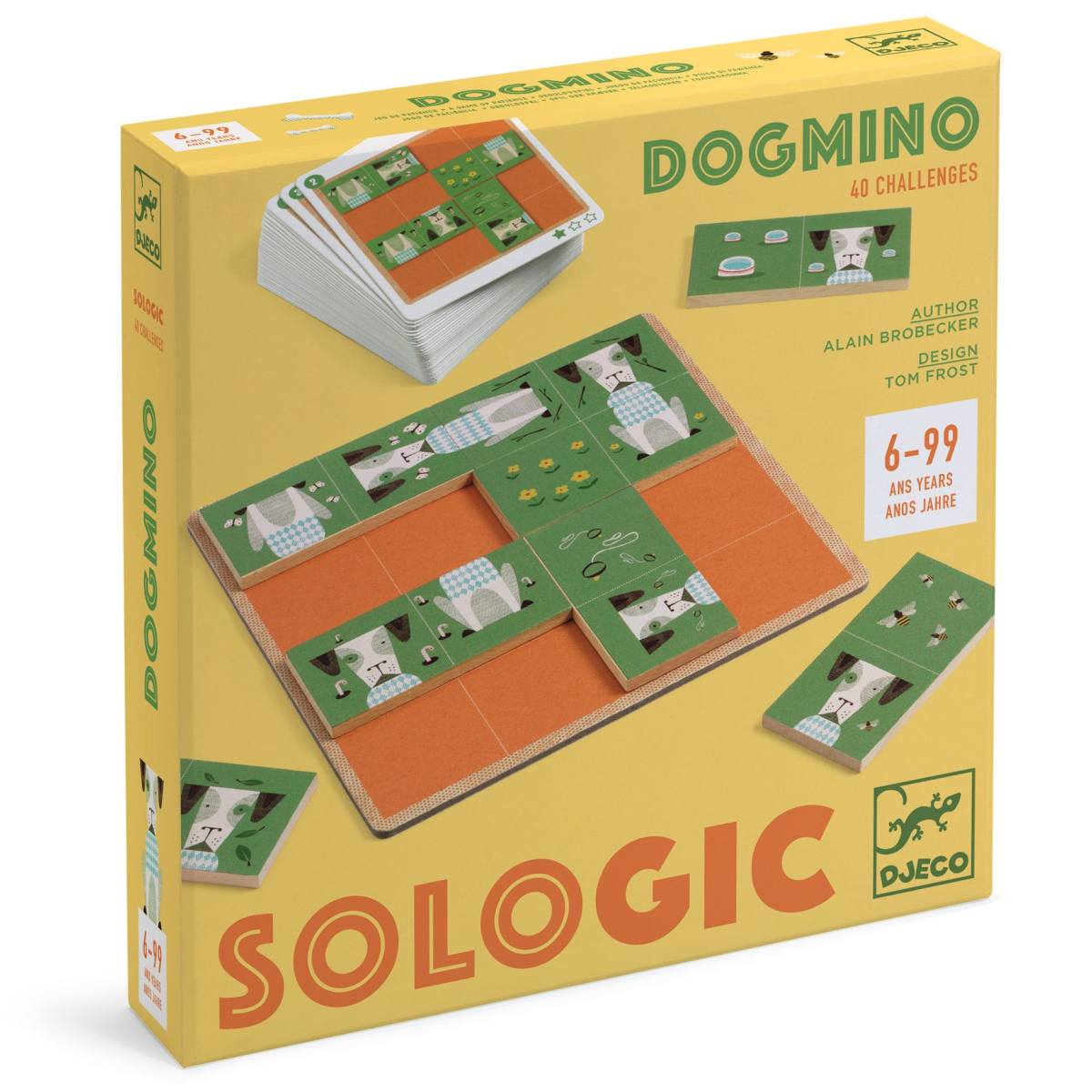 Dogmino Logikspiel mit Hunden aus Holz von Djeco