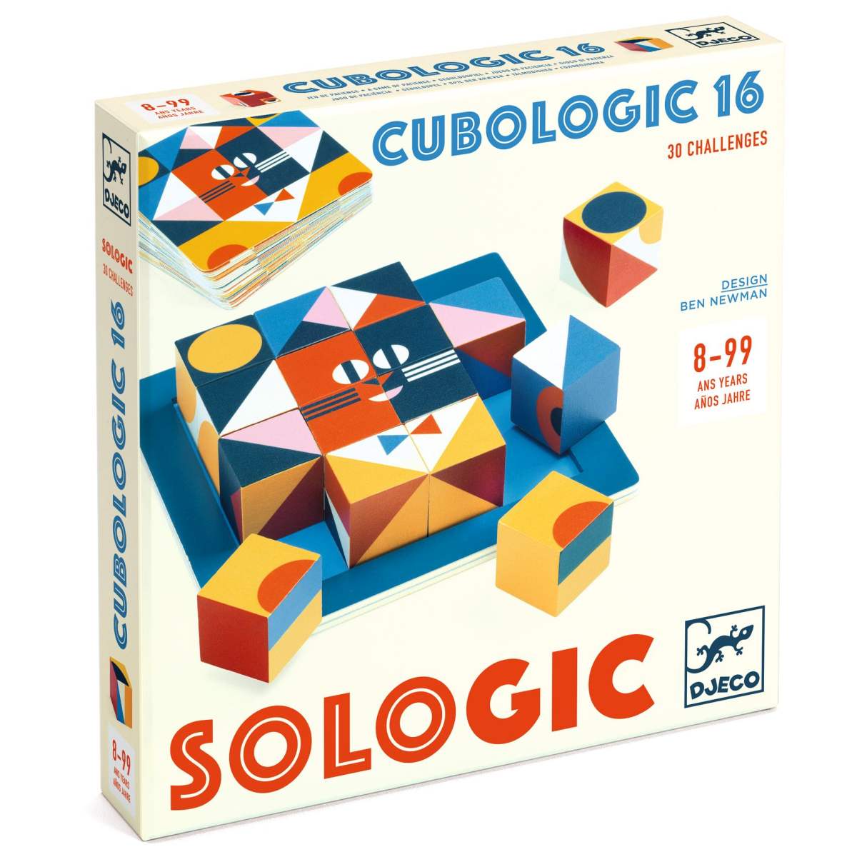Cubologic - mit 16 Würfeln Geduldspiel ab 8 von Djeco