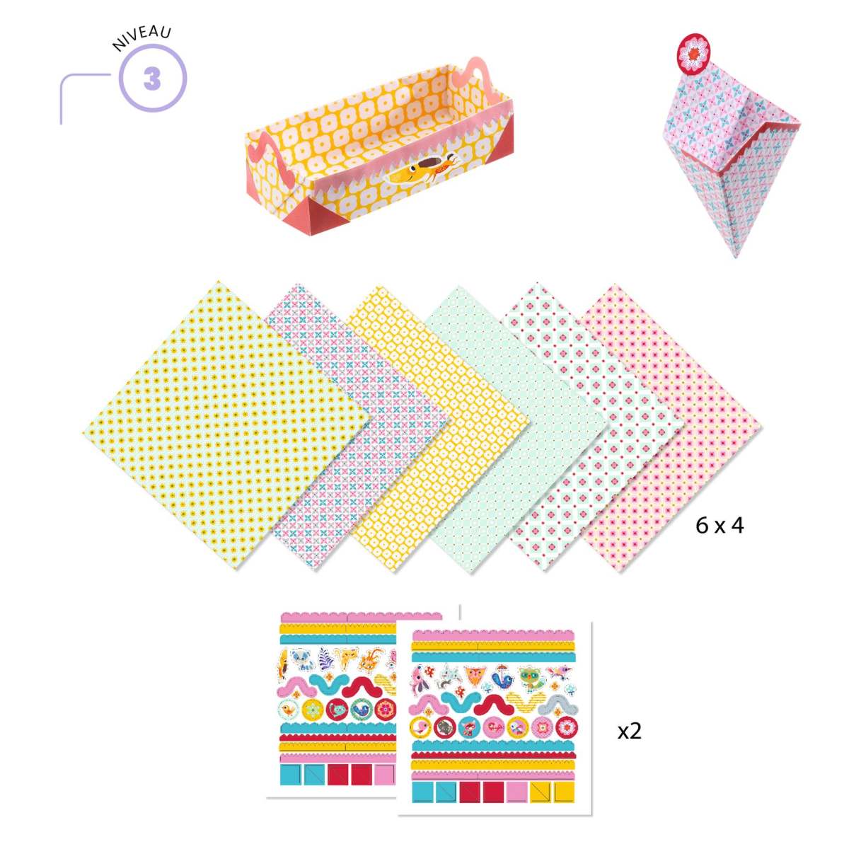 Origami Set Kleine Schachteln von Djeco