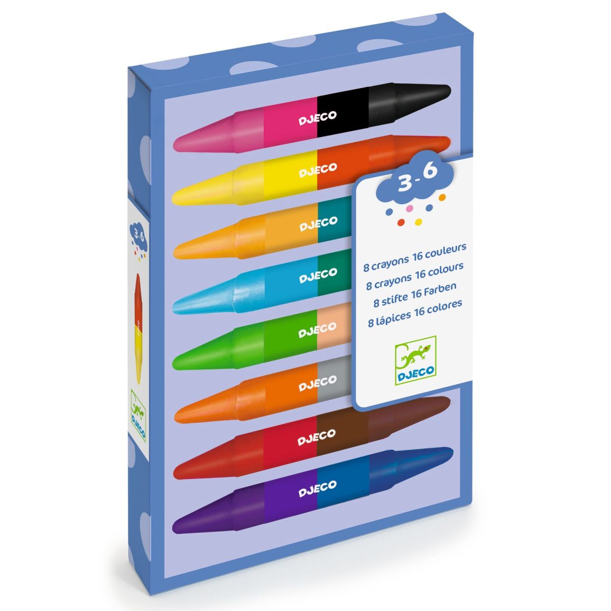 Doppelseitige Wachsmalstifte von Djeco