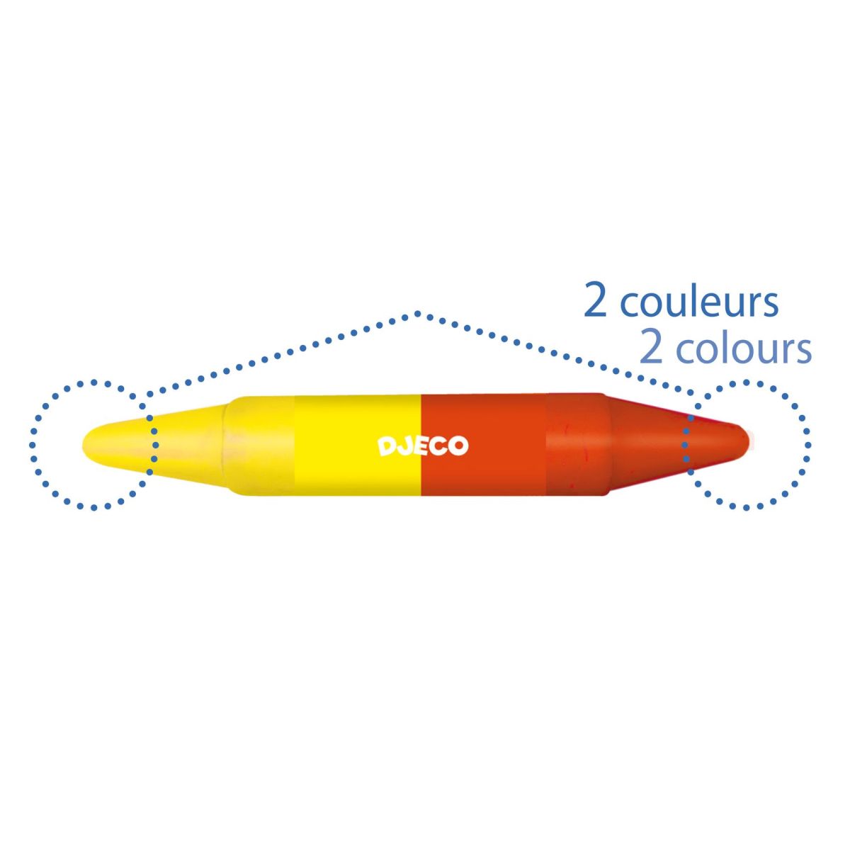 Doppelseitige Wachsmalstifte von Djeco